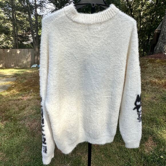 Sanrio Badtz Maru Forever 21 Hello Kitty Sweater Womens 3X Ivory NWOT Oversized - Picture 16 of 16